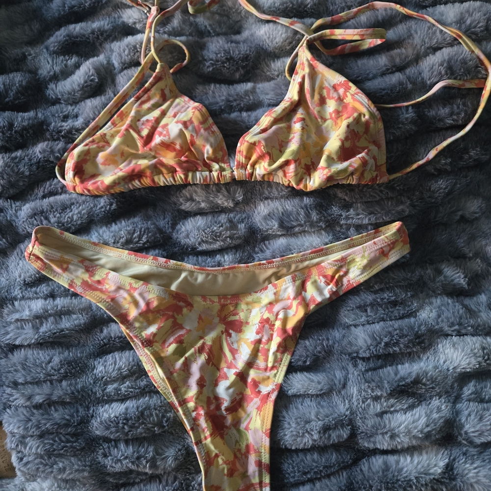 Colorful Floral Bikini Set